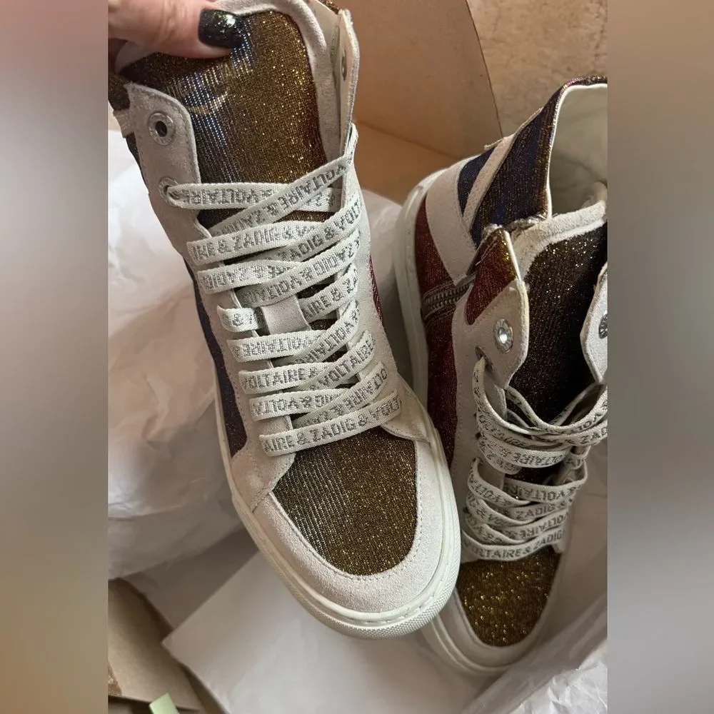 Zadig & Voltaire Multicolor High-Top Sneakers - Picture 5 of 15